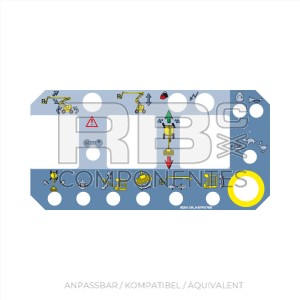 AUFKLEBER OBERER RAHMEN HA16/18 PX (NEU)