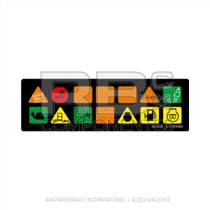 AUFKLEBER, DISPLAY, BEDIENPULT