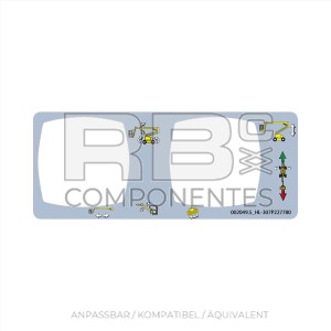 FUNKTIONSAUFKLEBER SUP RB002049 (TEIL 1: ZENTRALE)