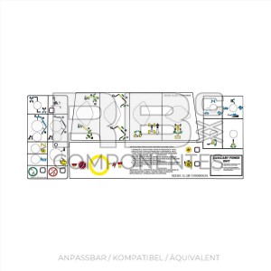 AUFKLEBERSET KOMPLETT OBERHALB GRV A125J