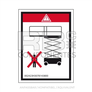 AUFKLEBER .NICHT PARKEN IN ARBEITSZONEN HL-COMP10/12DX