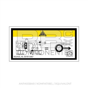 AUFKLEBER KOMPATIBEL MIT REF HL 307815067