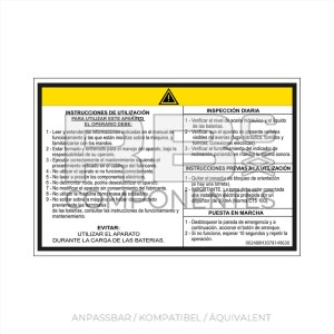 AUFKLEBER KOMPATIBEL MIT REF HL 3078149630 ESP