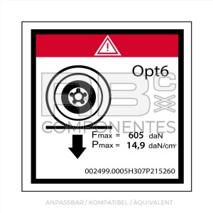 KOMPATIBLE MAXIMALE BELASTUNG AUF EINEM RAD - 100X100MM