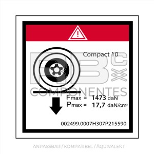 KOMPATIBLE MAXIMALE BELASTUNG AUF EINEM RAD - 100X100MM