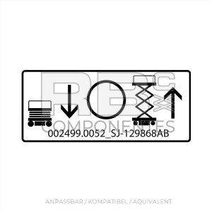 AUFKLEBER KOMPATIBEL REF. SKYJ 129868AB