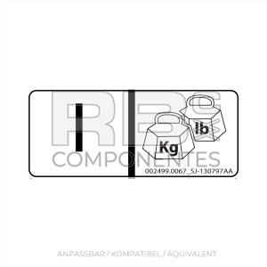AUFKLEBER AN/KO/GL SJ 130797 AA