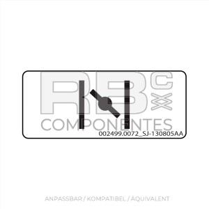 AUFKLEBER AN/KO/GL SJ 130805AA