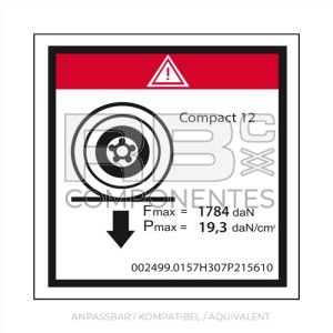 AUFKLEBER BELASTUNG AUF 1 RAD HL-COMP 12