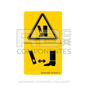 AUFKLEBER KOMPATIBEL CON REF GE 82475