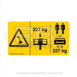 AUFKLEBER KOMPATIBEL REF GE 82601