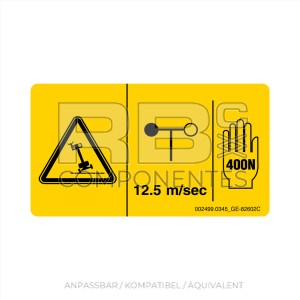 AUFKLEBER KOMPATIBEL REF GE 82604