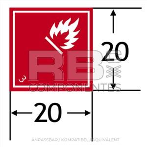 HAFTUNG GEFAHRENKLASSE 3 BRENNBARE FLÜSSIGKEITEN 200X200M