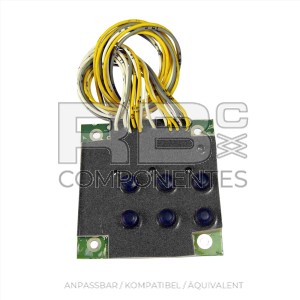 6 DRUCKTASTER UND 4 LED (HARZ) PLATINE