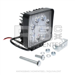 VIERECKIGER SCHEINWERFER 9 LED-27W 10V 80V