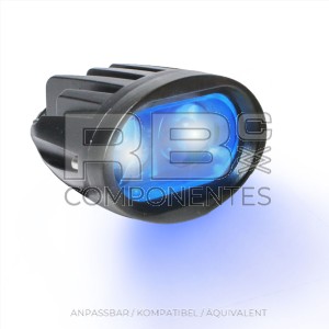 LED SICHERHEITSLEUCHTE BLAU 2X5W-IP67-10V-80V
