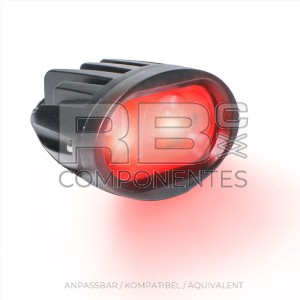 SICHERHEITSLAMPE ROT LED 2X5 W IP67 10V 80V