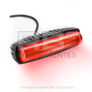 ROTE LEUCHT-SEITENANZEIGE 6X3W LED 10-80V