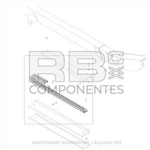 REPARATURSATZ KABELSCHIENE KOMPATIBEL GE 58919
