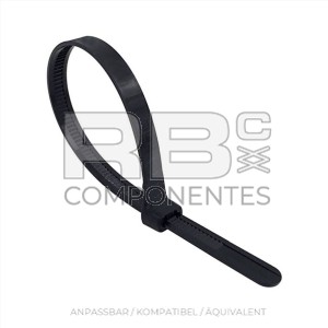 KABELBINDER  4,8X200MM SCHWARZ (100 STUCK)