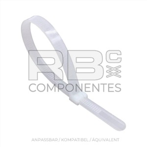 KABELBINDER 7.8 X 280MM WEISS (100 STÜCK)