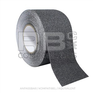 SCHWARZES ANTIRUTSCHBAND (10 CM X 20 M)