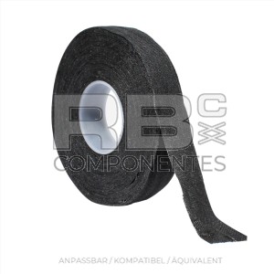 SCHWARZES GEWEBE-ISOLIERBAND ROLLE 25 MTRS