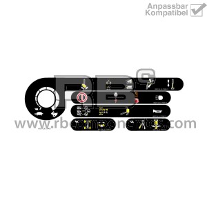 AUFKLEBER SET OBERHALB - 100/110/120SX/SX/SXJ
