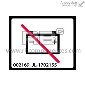 INFORMATIVER AUFKLEBER FÜR JLG, BATTERIE AUSSCHALTEN