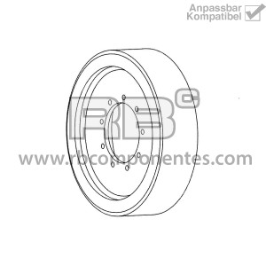 REIFEN N.M. ANPASSBAR 1001110774 , 22x6x17.75