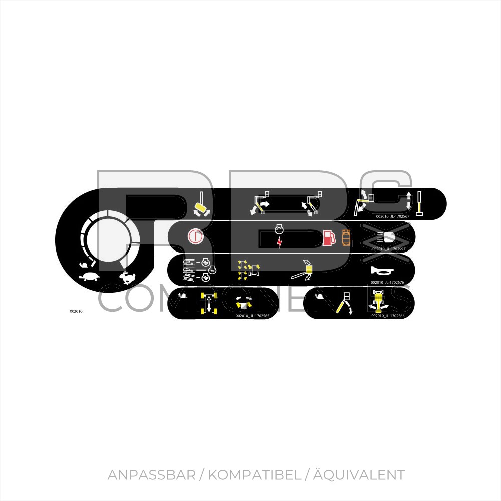 AUFKLEBERSET FUNKTION SUP - 450AJ SII- 400 S - 460SJ - 460SJ -