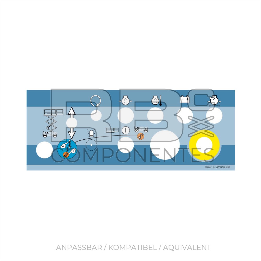 AUFKLEBER BOTTOM-PANEL -AB 2005- HL COMP-8, 10 UND 12DX