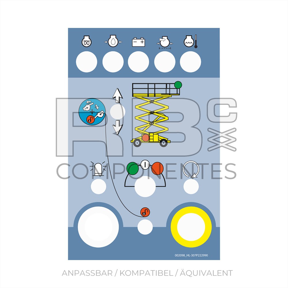 AUFKLEBER FUNKTION UNTERE HL-12/15/18SX-SXL