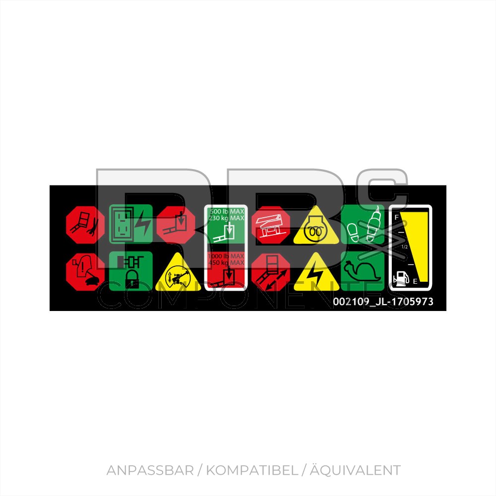 AUFKLEBER MIT SYMBOLANSICHT 1250 AJP