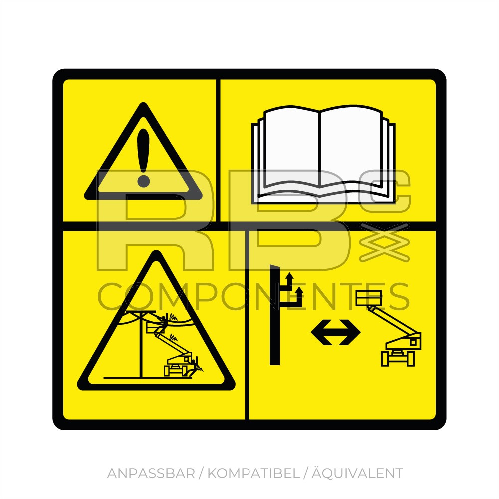 ADH. PELIGRO ALTA TENSION MANUAL JLG