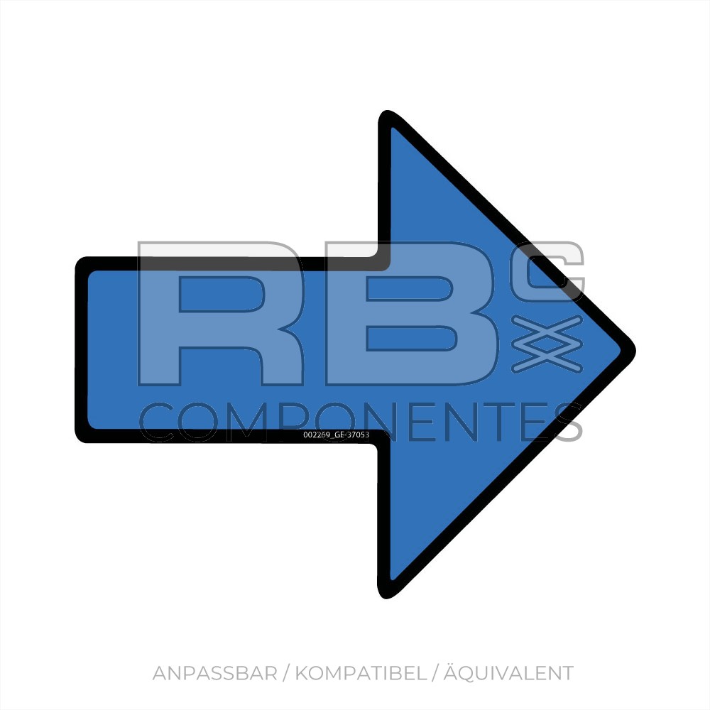 AUFKLEBER RICHTUNGSANZEIGER BLAU GE-Z30/20 Z34/22