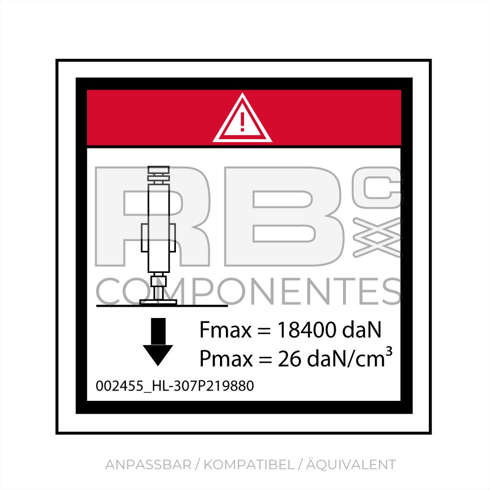 AUFKLEBER KOMPATIBEL MIT REF HL 307P219880