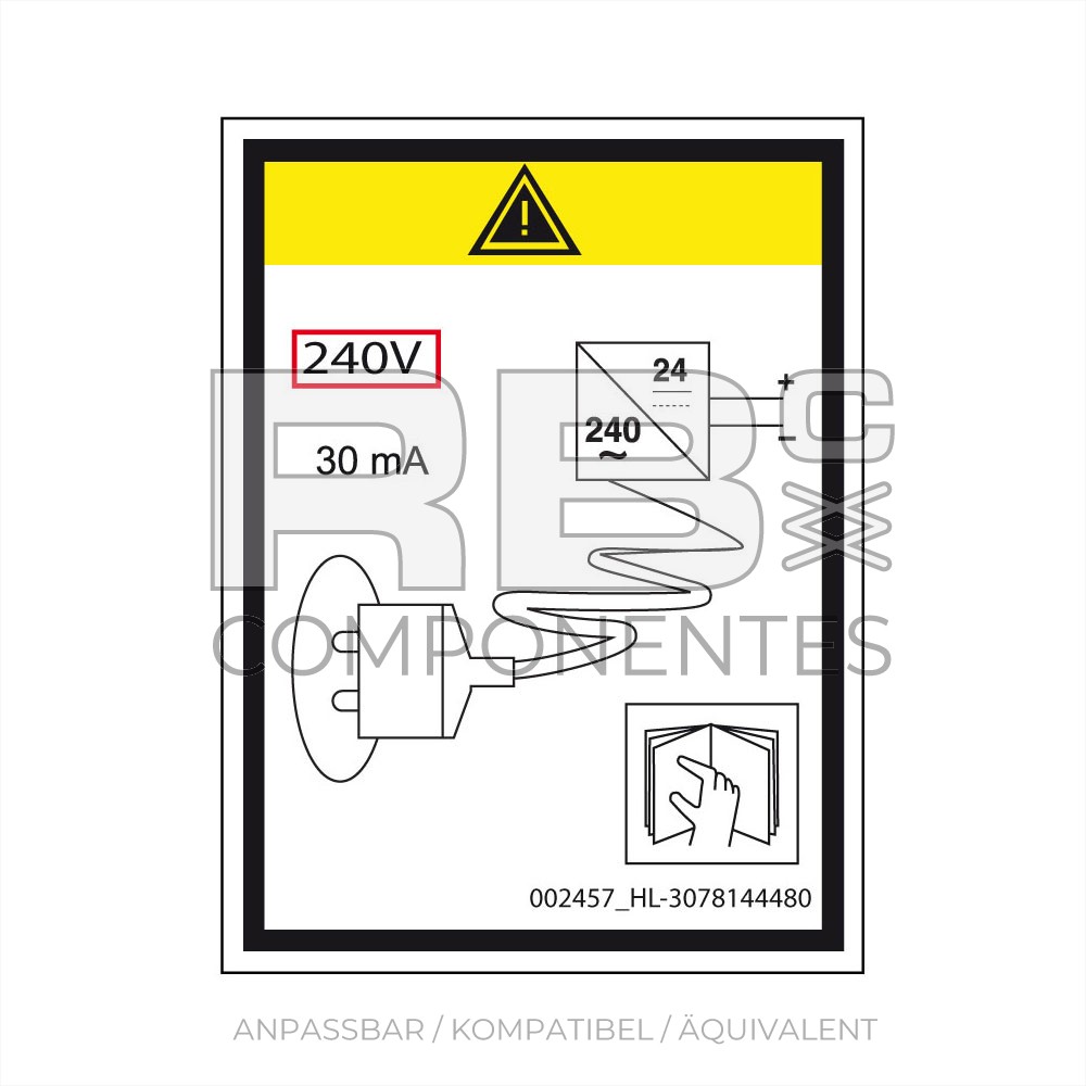 AUFKLEBER KOMPATIBEL MIT REF HL 307814448A