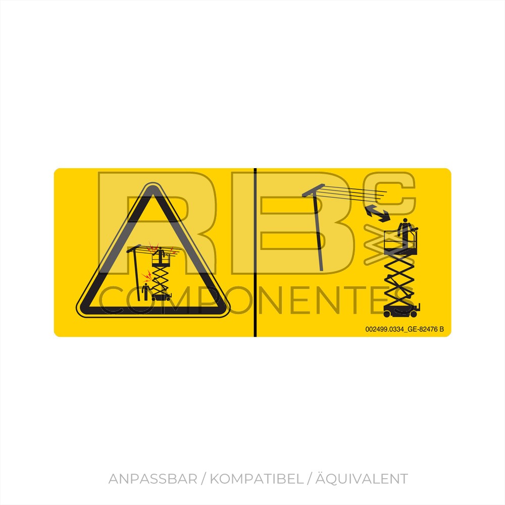 AUFKLEBER KOMPATIBEL REF 82476GT