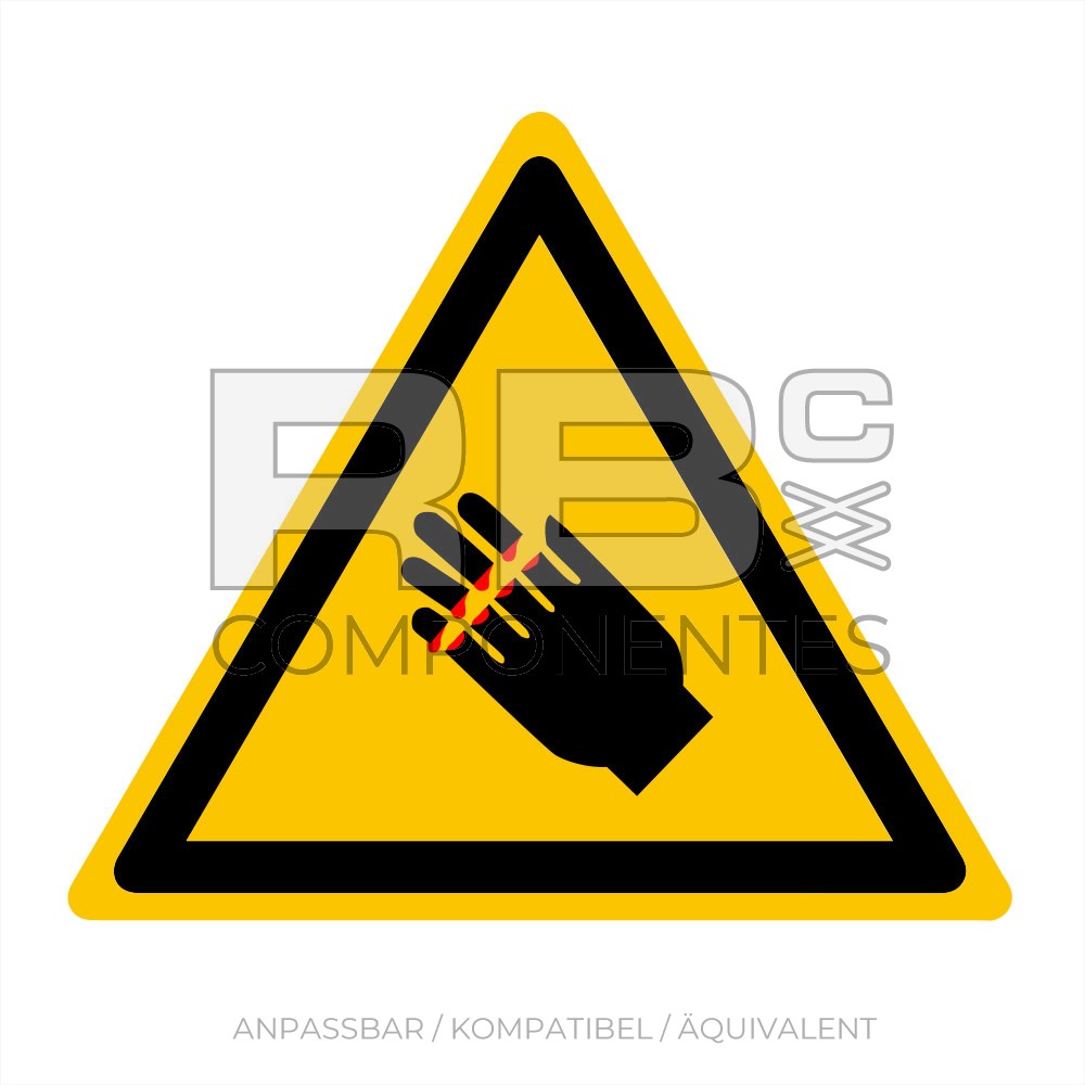 ADHAD100 NORM IN ISO 7010 WARNUNGSAUFKLEBER