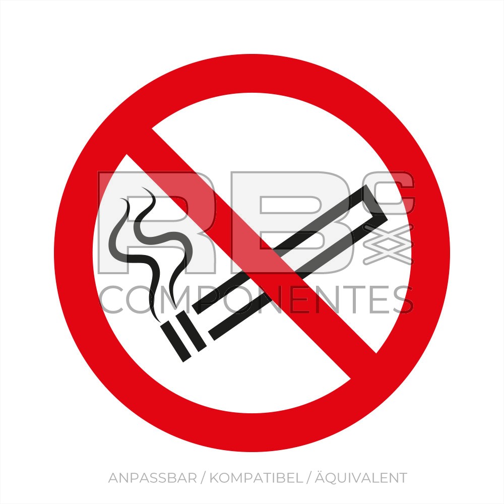 ADHPR01 NORM IN ISO 7010 AUFKLEBER RAUCHEN VERBOTE