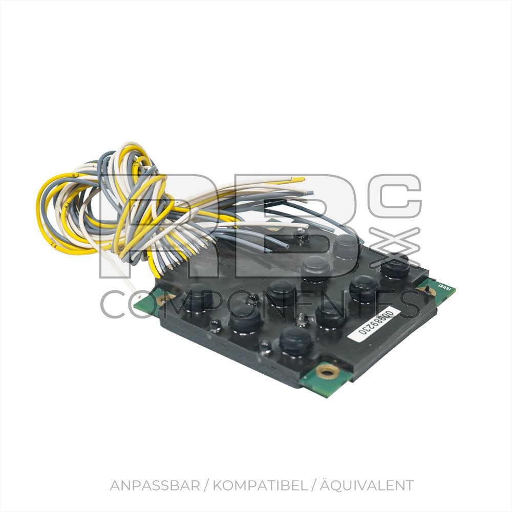 PLATINE 9 DRUCKTASTER UND 5 LEDS (HARZ)