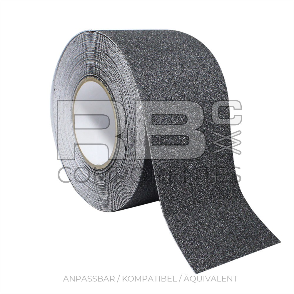 SCHWARZES ANTIRUTSCHBAND (10 CM X 20 M)