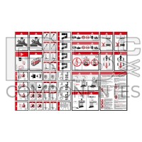 KOMPLETTES KLEBE-SET SCHERENSICHERHEI ENGLISCH