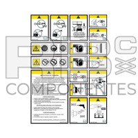 KIT KOMPLETT WAHRNUNGSAUFKLEBER FÜR SCHEREN FRANZÖSISCH