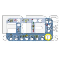 AUFKLEBER FUNKTION DIESELGELENKE 260PX BLAU