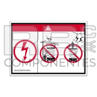 AUFKLEBER PELIGRO.ELECTROCUCIÓN HL-TIJERAS