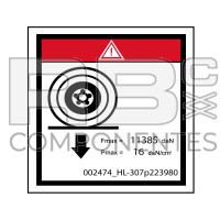 AUFKLEBER KOMPATIBEL MIT REF HL 307P223980