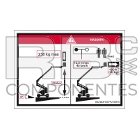 AUFKLEBER KOMPATIBEL LADEGEFAHR MAX.HL260PX