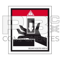AUFKLEBER, HANDQUETSCHUNG - HL- ELEKTROSCHEREN